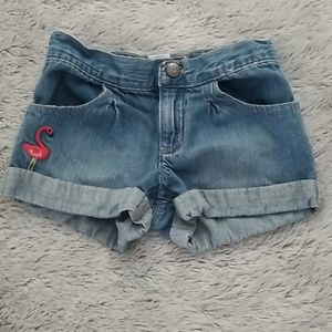 Flamingo Denim Shorts